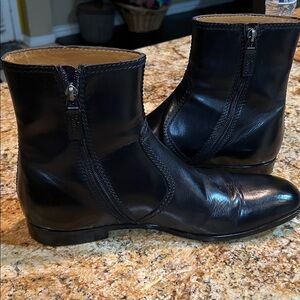 Gucci Sleek Black Leather Men's Boots